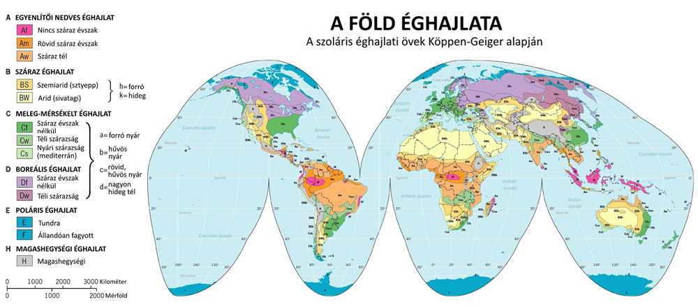 amerika éghajlati térkép Jelenlegi éghajlat   Föld éghajlata   met.hu amerika éghajlati térkép