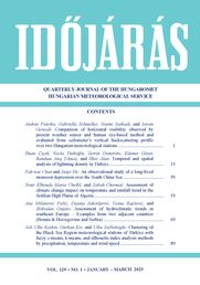 IDŐJÁRÁS a HungaroMet Nonprofit Zrt. angol nyelvű folyóirata »