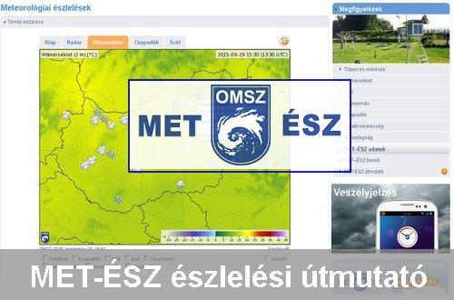 Meteorológiai ismeretek  és MET-ÉSZ észlelési útmutató