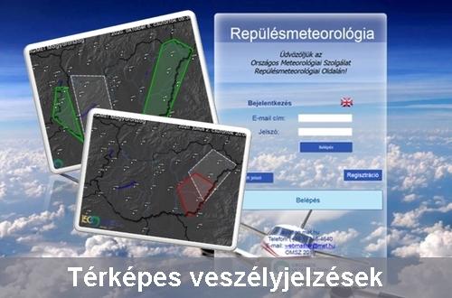 Repülésmeteorológiai veszélyjelzések grafikus megjelenítése
