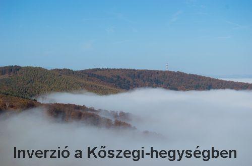 Inverzió a Kőszegi-hegységben 2022. október 31-én