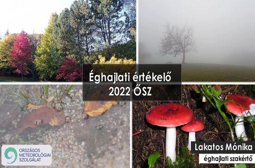 Évszakos éghajlati értékelő – 2022. ősz 