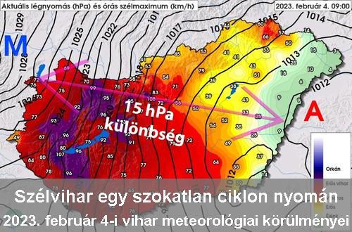 Szélvihar egy szokatlan ciklon nyomán 