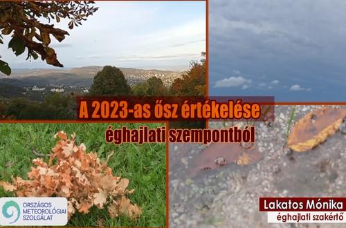 Évszakos éghajlati értékelő – 2023. ősz