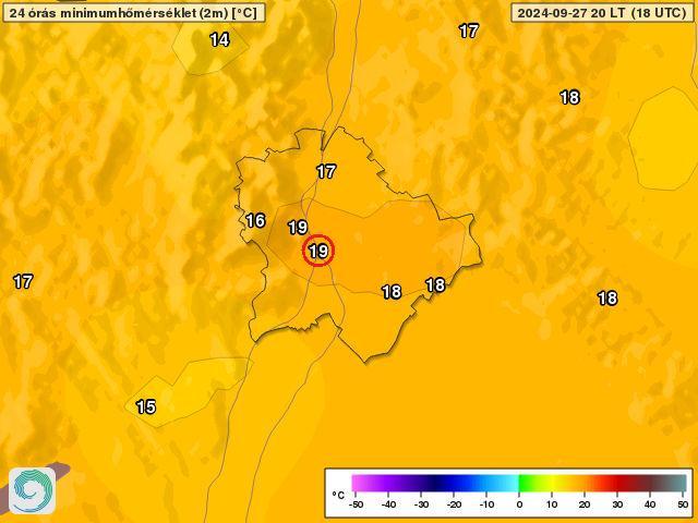 Fővárosi éjjeli melegrekord (2024.09.27.)