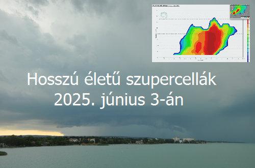 Hosszú életű szupercellák 2025. június 3-án