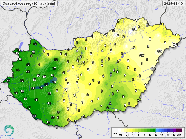 Borongós, párás, nagyrészt fagymentes idő