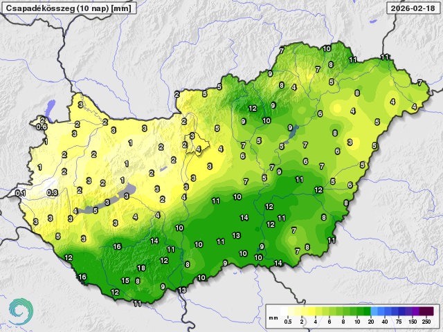 Tél után pár nappal tavasz és bő csapadék