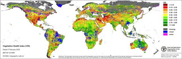 2026. februári nemzetközi agrometeorológiai helyzetkép