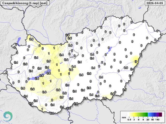 Lehűlés kevés csapadékkal