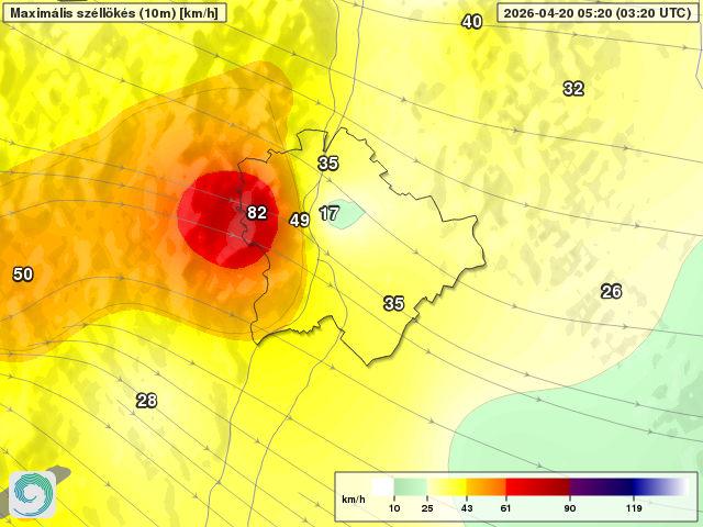Fővárosi szélrekord (2026.04.20.)