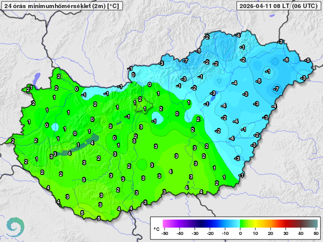 Hidegrekord a Nyírségben (2026.04.11.)