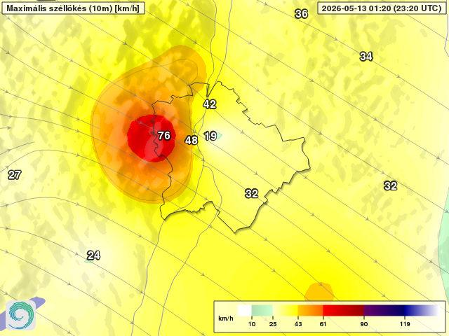 Új budapesti szélrekord (05.13.)