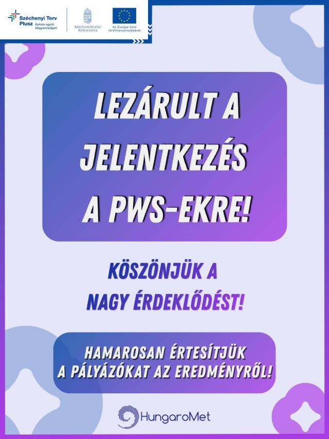 Lezárult a PWS mérőhálózati program regisztrációs időszaka