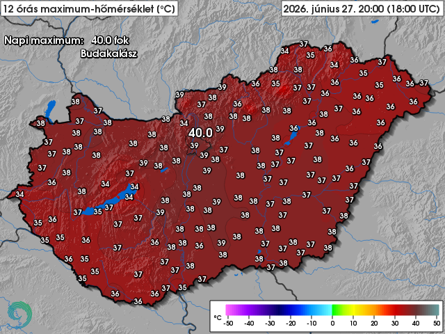 Hőmérsékleti rekordok (2026.06.27.)