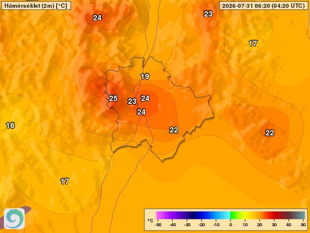 Rekordmeleg a fővárosban, nappali rekordbeállítással (2026.07.31.)