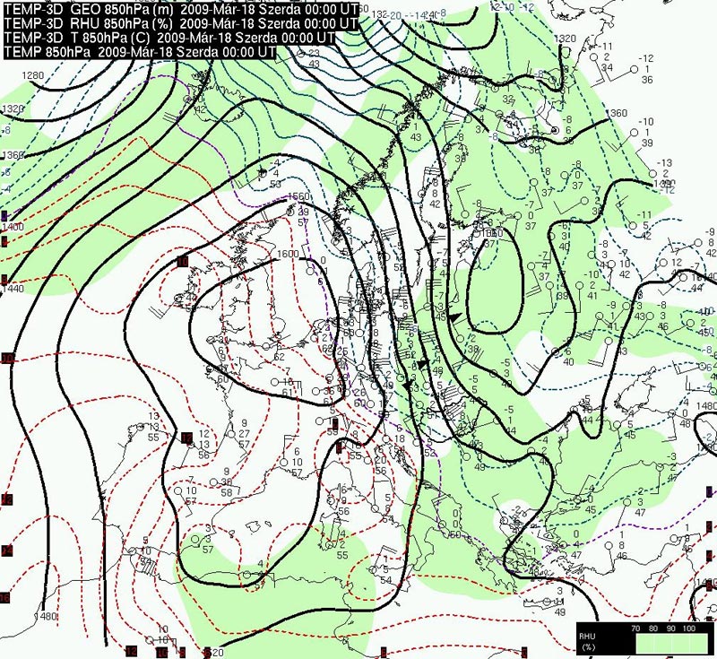 magyarország magassági térkép Hagyományos (szinoptikus) módszerek   Rövidtávú előrejelzések   met.hu magyarország magassági térkép